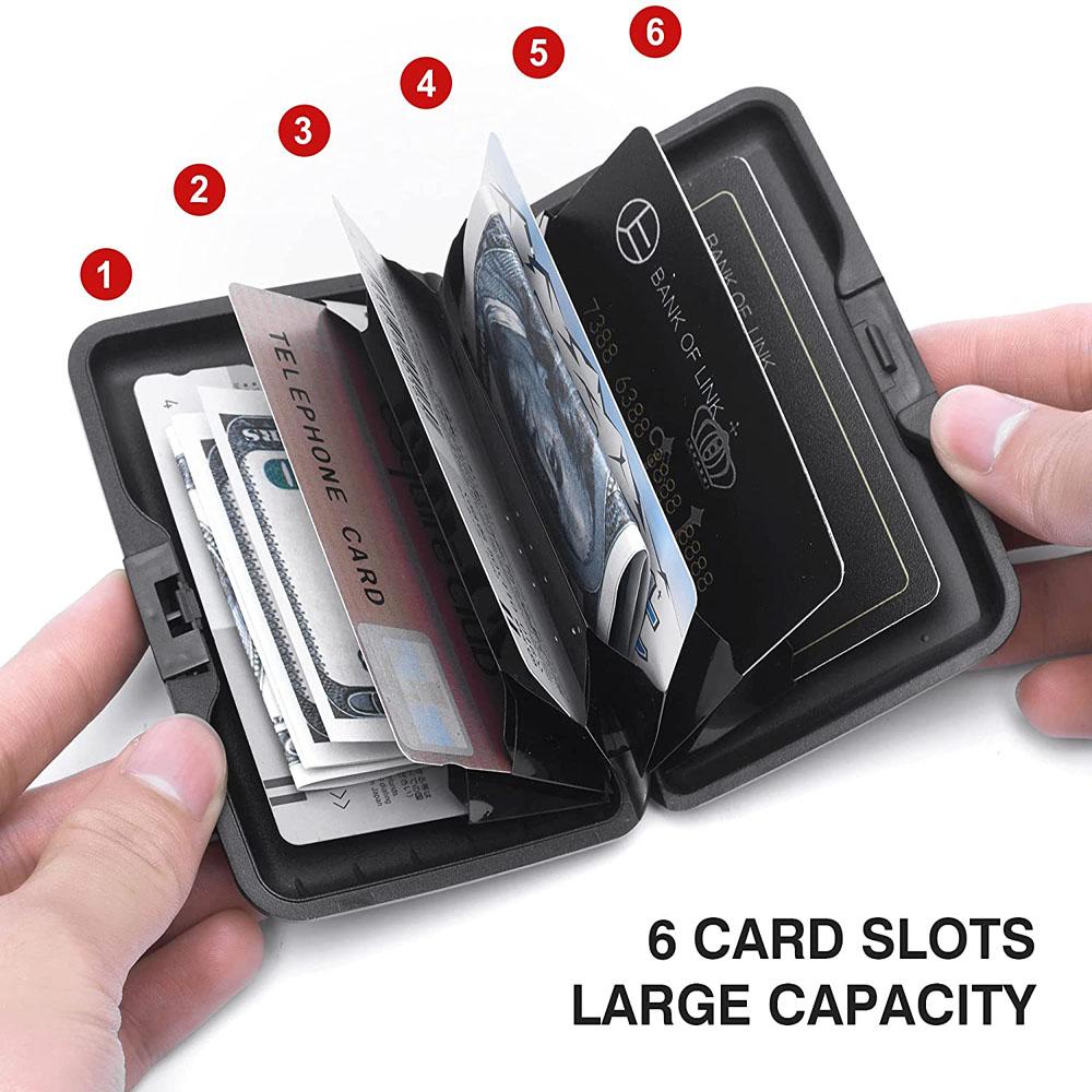 Men Women RFID Blocking Metal Aluminum ID Card Case RFID Wallet Credit Card Holder Coin Purse