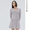 Tweed Houndstooth A-line Dress