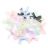20pcs/lot 3.5x4cm Gauze Bows Colorful Small Size Satin Ribbon Bowknot Flower for Craft Handwork DIY Party Decoration Supplies