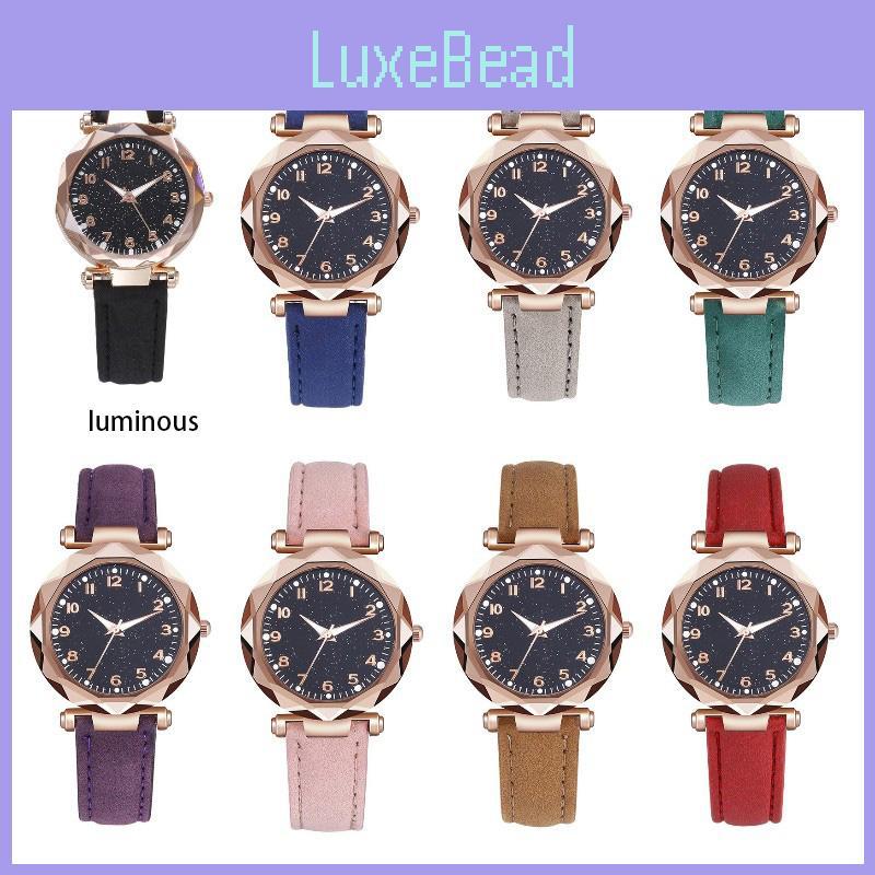 Женские цифровые ремешковые часы с дизайном ночного неба, повседневные кварцевые наручные часы