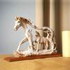 Perfect Decoration Lightweight Fashion Delicate Workmanship Resin Crafts Galloping Horse Figurine Statue