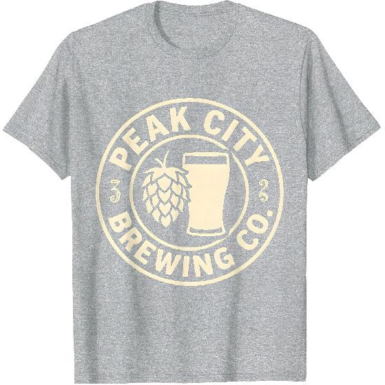 Peak City Brewing Co. Vintage Brewery Design T-Shirt