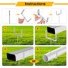 2Pcs Adjustable Gutter Extension Bracket Outdoor Rain Gutter Stake Extension Support RustProof Anchors For Pipe Support