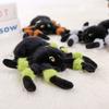 PP Cotton Colored Eye Spider Plush Pendant Fluffy Spider Plush Keychain  Home Decor