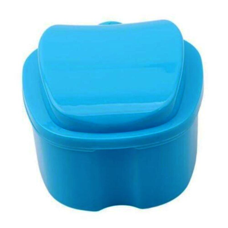 Коробка для ванны для зубных протезов, чехол для чистки зубов, стоматологическая коробка для хранения вставных зубов с подвесной сеткой, контейнер, контейнер для коробок для зубных протезов, контейнер