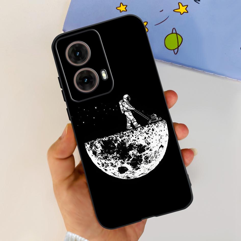 Чехол для Motorola Moto G85 MotoG85 5G 2024 Модный Цветочный Мягкий Силиконовый Чехол для Телефона Для Motorola G85 MOTO G 85 Защитный Fundas