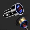 Car Charger For Socket Smart Phone USB Adapter Mobile Phone Charger Dual USB Digital Display Voltmeter Fast Charging