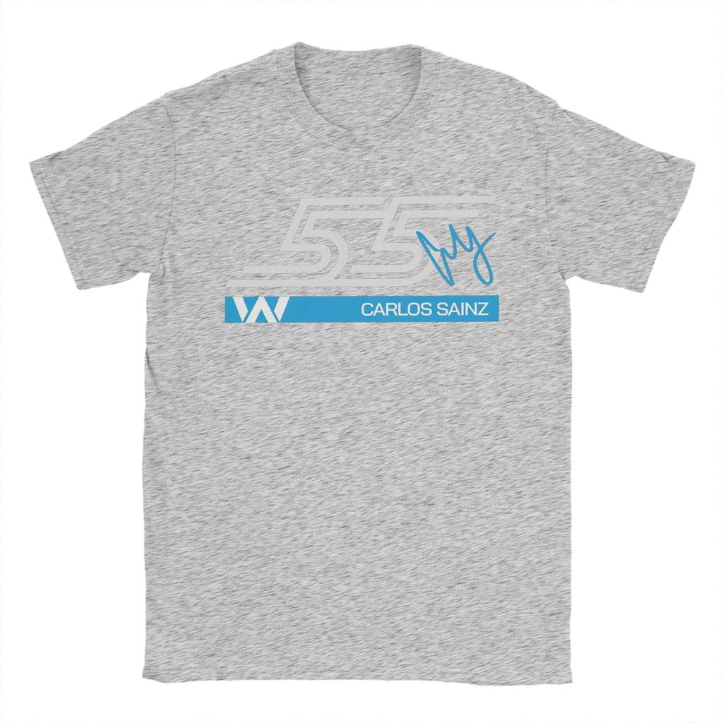 Carlos Sainz Driver TShirt Unisex Short Lseeve 100 Cotton Print Tees Unisex Casual Loose Streetwear Big Size Unisex Clothes T Shirts