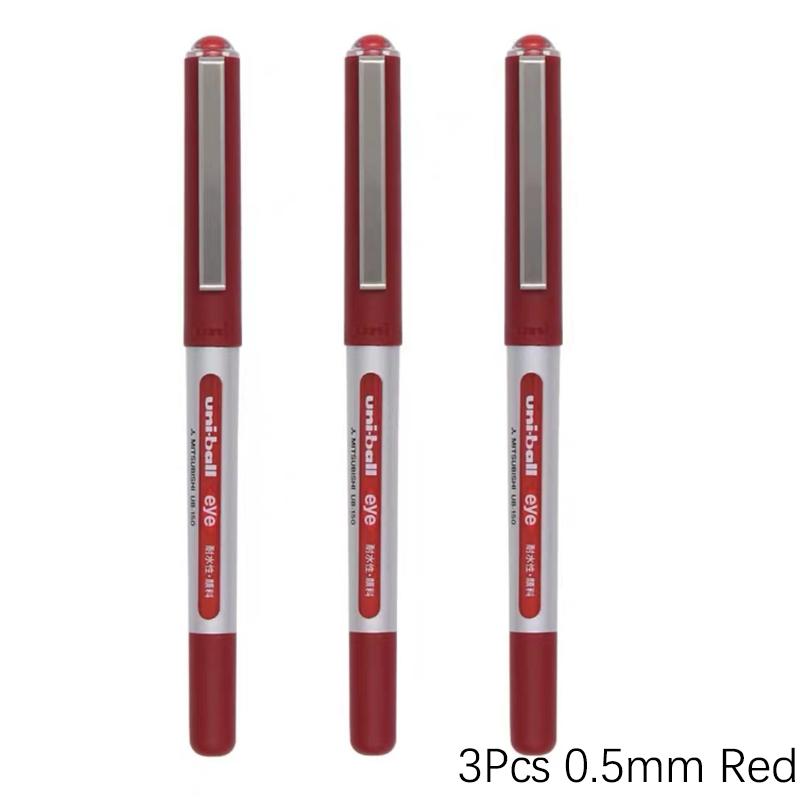 3 шт. Гелевая ручка Mitsubishi Uni-ball Eye Ultra Micro UB-150 0,5 мм/0,38 мм Выдвижная шариковая ручка Черный/Синий/Красный цвета на выбор