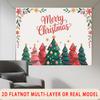 Party Backdrop Christmas Floral Flat Merry Festive Border Multi Layered Celebrations Event Backdrop Decoration Front Door Decor