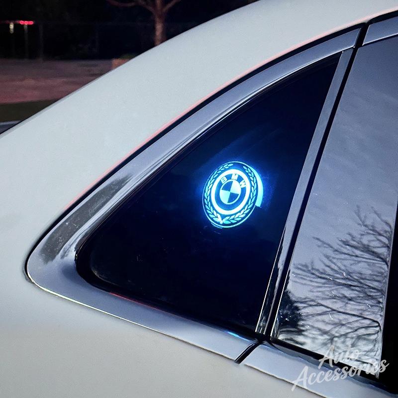 Car Windows Atmosphere Lamp Door Triangle Window Modified LED Light Ambient Lighting For BMW 1 3 5 7 Series X1 X3 X5 X7 Sticker LMRGZ1