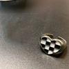 Cold Style Love Heart Black and White Punk Style Ring Women's Fashion Retro Index Finger Ring