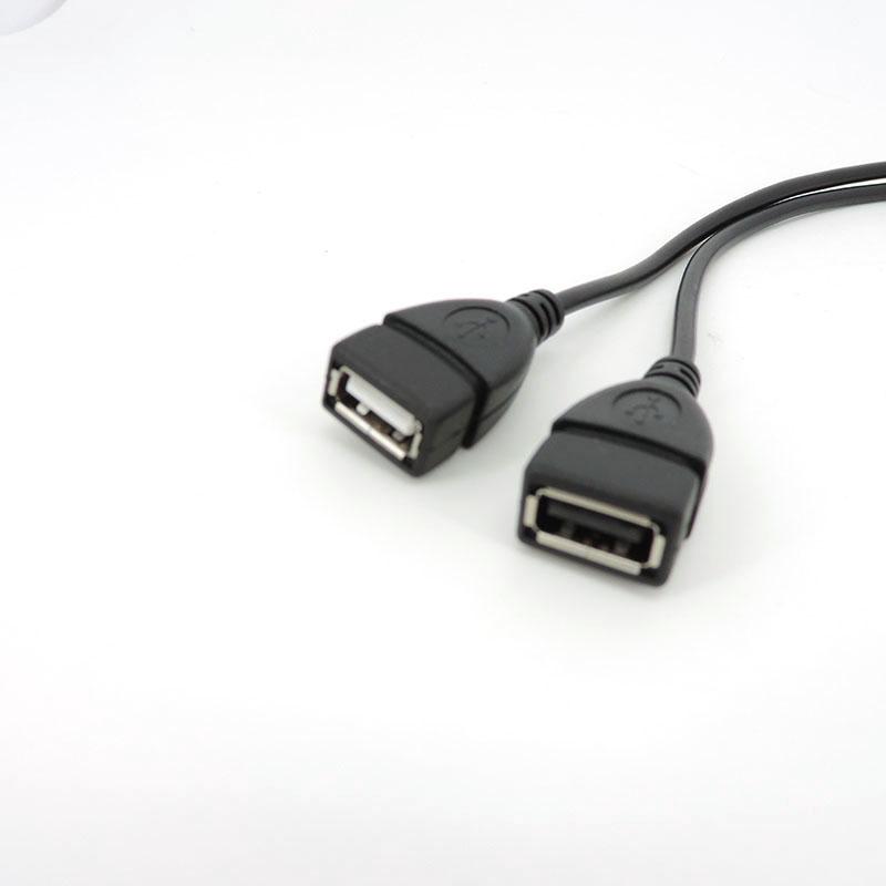 1 USB 2,0 штекер на 2-ходовой USB-разветвитель OTG адаптер питания данных разъем постоянного тока зарядный кабель удлинитель USB-порт