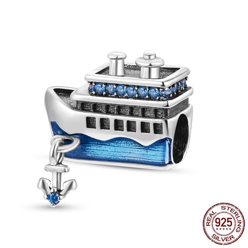 Plata Copper Travel Dangle Charms Eiffel Tower Beads Fit Mula Originales Charms Bracelet Copper Jewelry Diy Choice