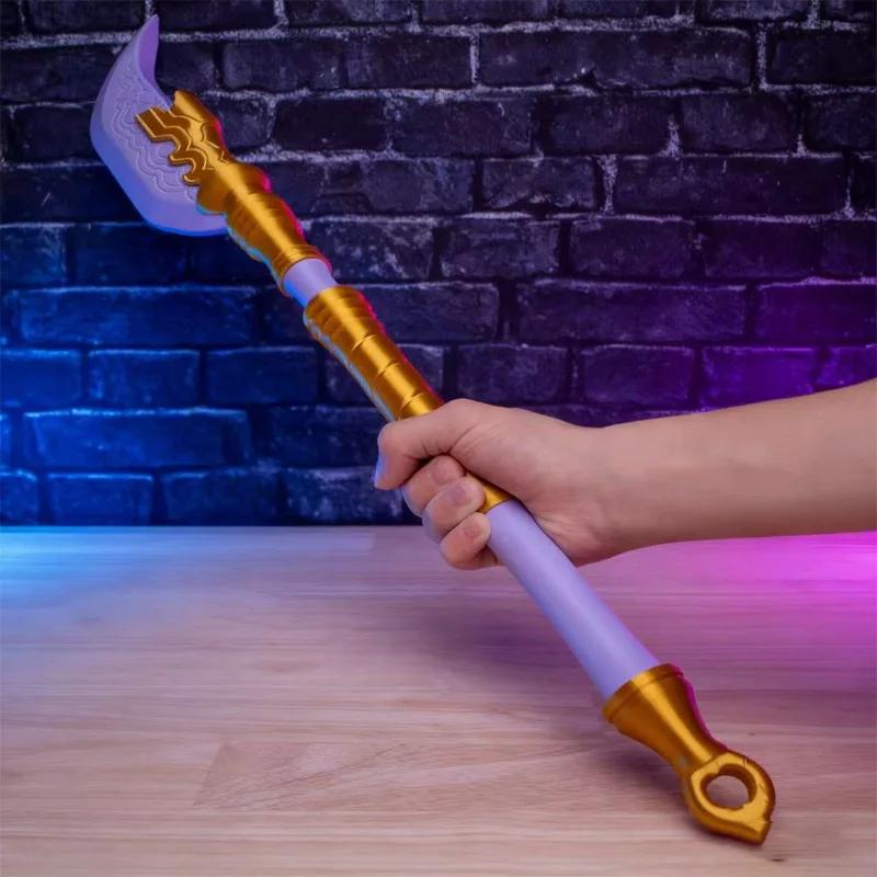 K-Pop Охотник на демонов Руми Косплей Меч Кино Костюм Аксессуары Каваи Длинный Нож Фиолетовый Меч Рождественский Реквизит для Ролевых Игр Подарок