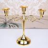 Metal Zinc Zinc Alloy Candle Holder Electroplated Candelabrum European Candlestick  Hotel