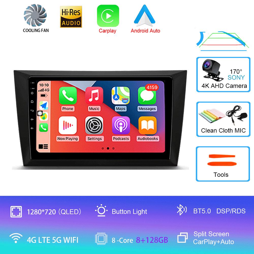 Для Volkswagen VW Golf 6 2008 - 2016 Автомобильное радио Android 14 Carplay Auto 4G+WIFI Мультимедийный видеоплеер GPS-навигация DSP Stereo