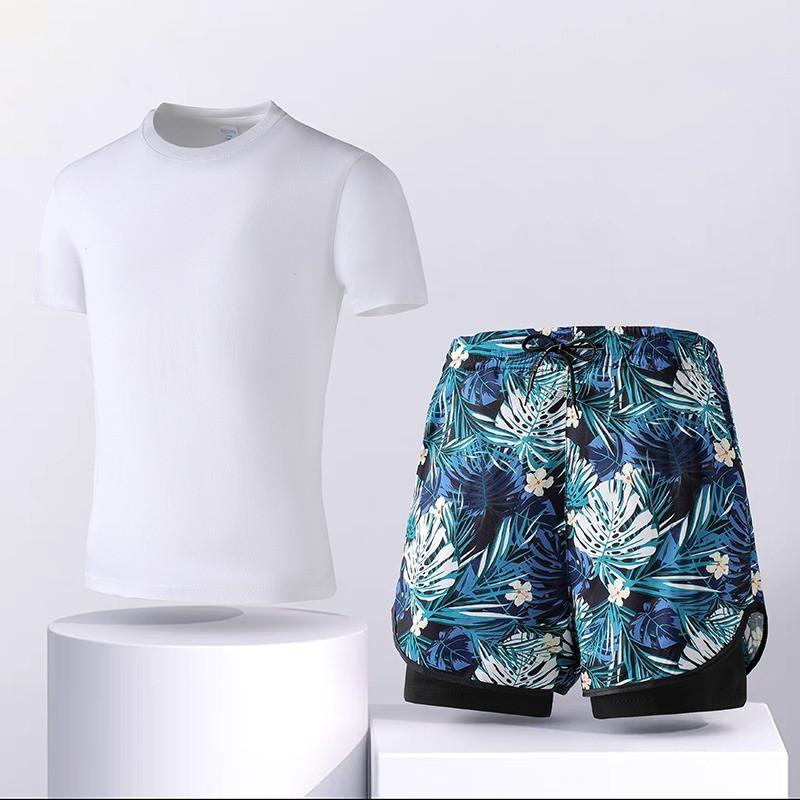 Mens Quick-Dry Swim Trunks Breathable Mesh-Lined Board Shorts Surfing Swimming Beach