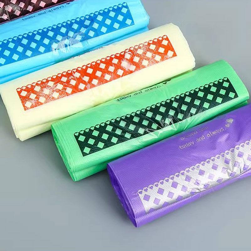 50 шт., толстая ручка для покупок, пластиковый пакет, многоразовая упаковочная сумка, браслет для супермаркета, прозрачные сумки для покупок с фруктами и едой, жилет, сумка