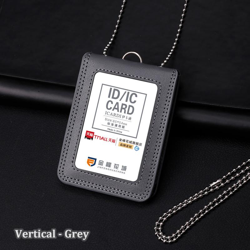 Держатель для удостоверения личности из натуральной кожи, репортер, полицейский офисный работник, шейный бейдж, именной тег, нагрудный чехол для карточек, деловая рабочая карточка