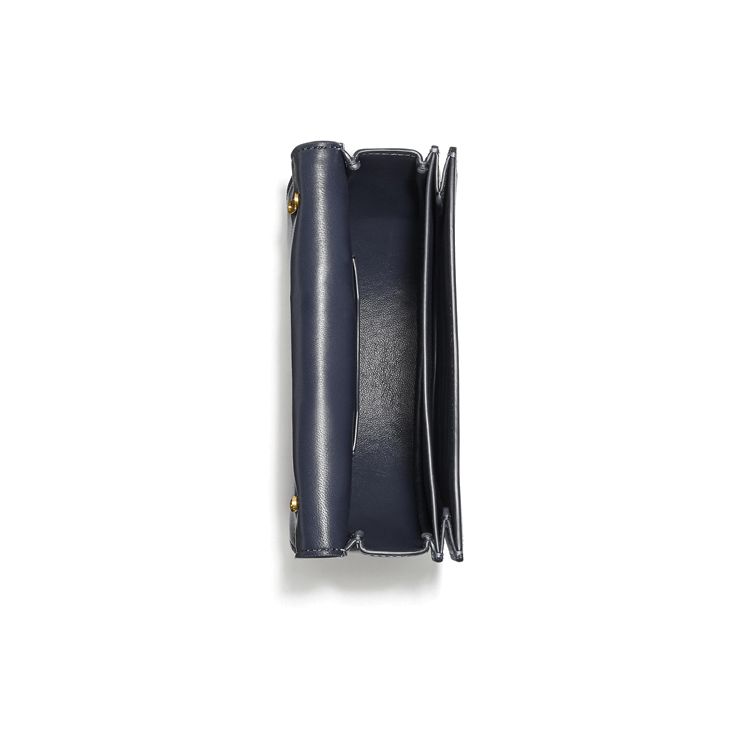 Coach Alie 20 Saddle Signature Jacquard And Leather Crossbody Bag Women crossbody bag Navy-Blue C3464-B4RH3