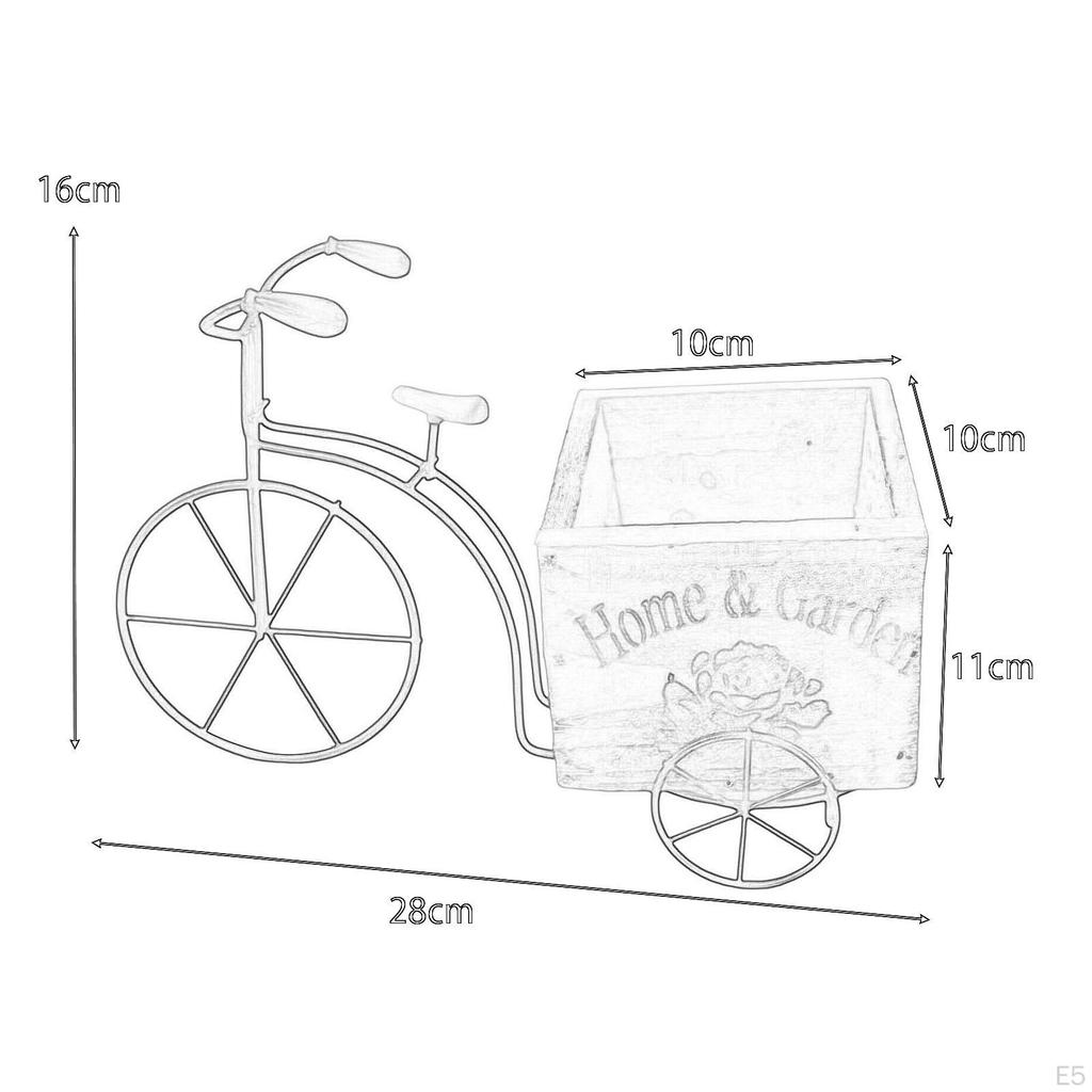 Flower Pot Planter Creative Ornament Bonsai Wooden Box for Yard Garden Indoor