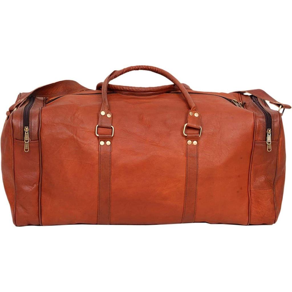 Мужская сумка Tote из козьей кожи, винтажная спортивная сумка для путешествий, идеально изготовленная