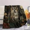 1PC Floral Daydream Print Flannel Blanket, High quality Comfortable for All Seasons, Home Decor, Warmth and Comfort