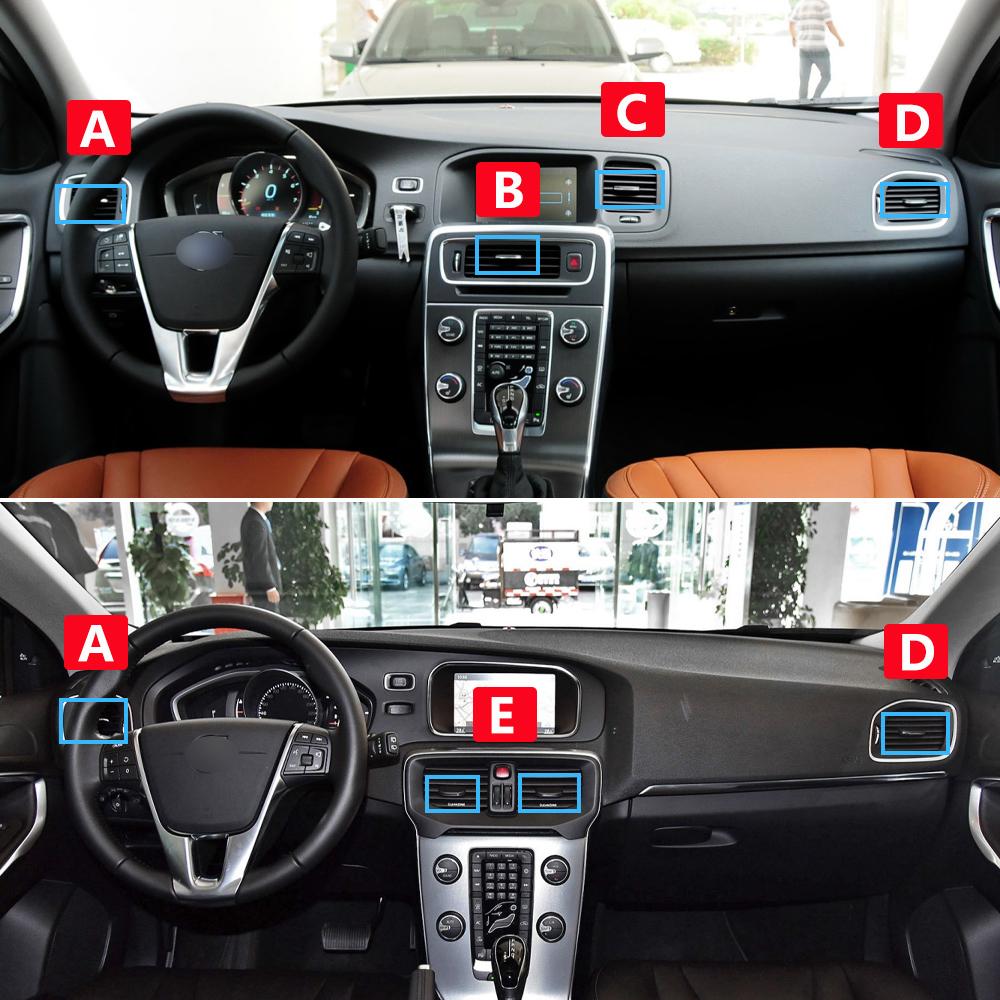 Автомобильный передний кондиционер, вентиляционная решетка переменного тока, слайдер, клипса, ремонтный комплект для Volvo S60 V60 V40 2011 2012 2013 2014 2015