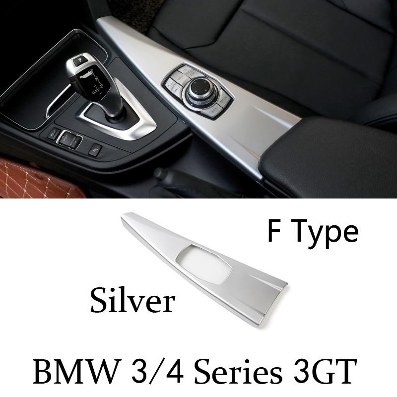 Carbon Fiber Car Styling Interior Gear Shift Knob Cover Multimedia Button Panel Trim Sticker For BMW F30 F32 F34 F36 Accessories