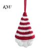 Faceless Gnome Decorations Hand Crochet Christmas Ornaments, Knitted Hanging Decorations, Small Tree Charms Yarn Elf Pendants for Home Door Car Decor