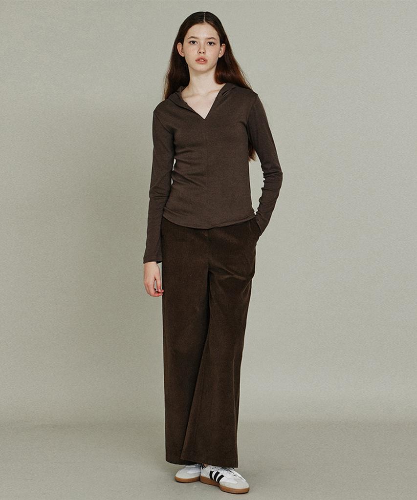 ITOV SEOUL Corduroy Wide Pants Br