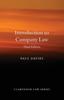 The Introduction To Company Law Book