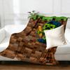 Minecraft Print Blanket - Soft & Comfortable, for Bedroom, Travel, Sofa, Home Decoration - Birthday Christmas Gift for Friend