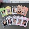MINKYS Кавайный Животный 3-дюймовый K-pop Держатель для фотокарточек Держатель для фотокарточек Сумка Подвеска Школьные Принадлежности