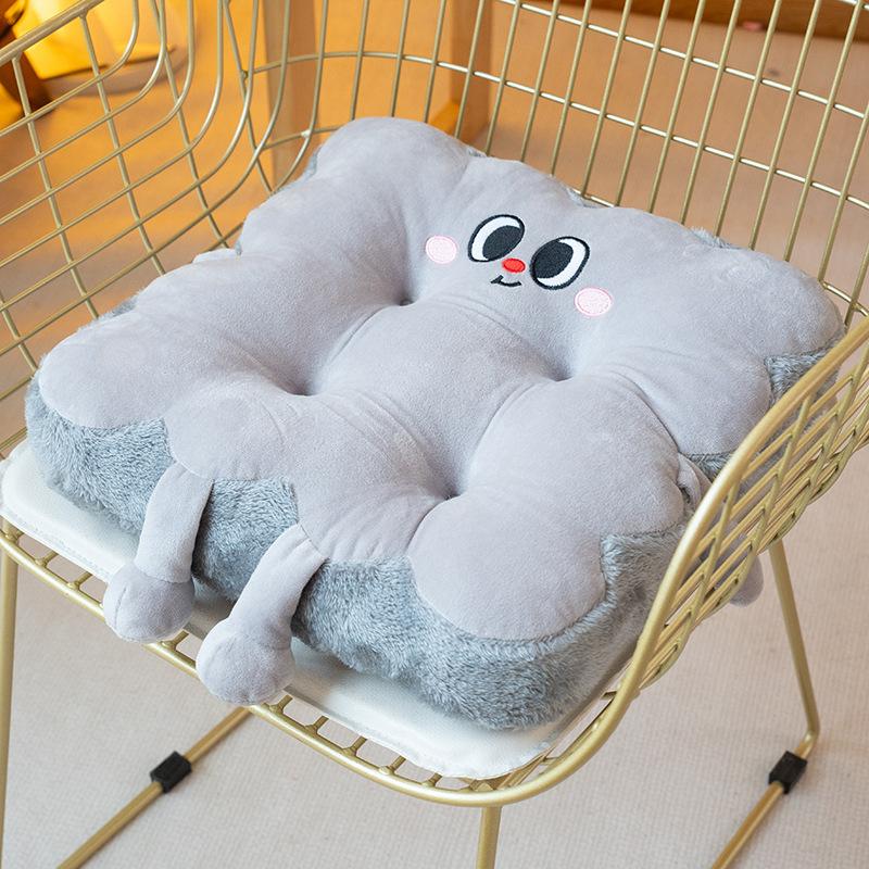 Мультяшная милая подушка для сиденья с выражением лица, офисная подушка для сидения, подушка-пердушка, подушка для стула для студенческого класса, подушка для автомобильного сиденья, тряпичная кукла