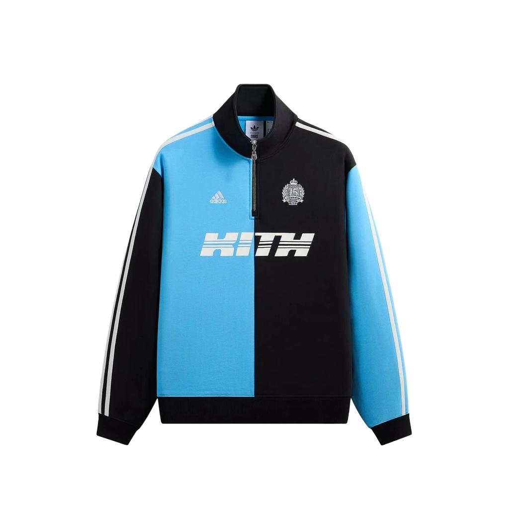 Kith x Messi For Adidas Fleece Quarter Zip Night Navy Men Tops Blue ADKR2735