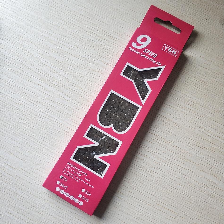 YBN Super Lightweight Steel Bike Chain for 8/9/10/11/12 Speed Road & Mountain Bikes Boxed High Performance