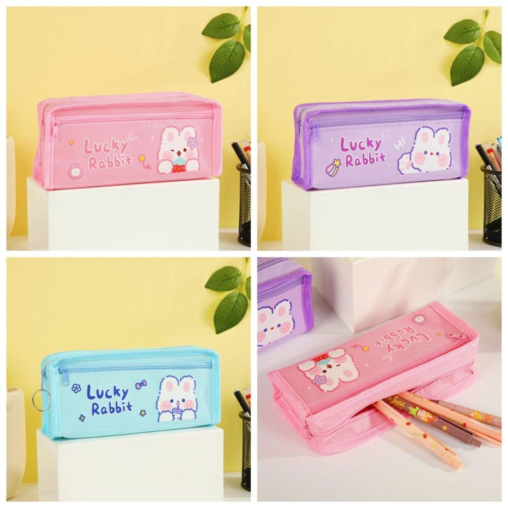 Большой вместительный органайзер для канцелярских принадлежностей, мультяшный пенал, симпатичная сумка для ручек