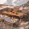 Outdoor Roll-up Folding Picnic Table