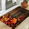 Festival Autumn Welcome Mat, Machine Washable, Anti-Slip, Durable And Easy To Clean - Perfect For Home Entrance Use.