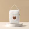 Cute Bear Themed Mom Bag Diaper Organiser Case Canvas Handbag with Spacious Compartments for Infant Essential