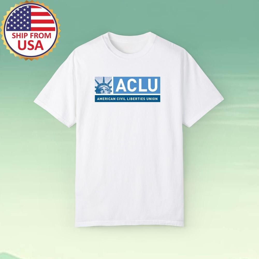 ACLU American Civil Liberties Union Men#039;s White Size S5XL Unisex T-Shirt