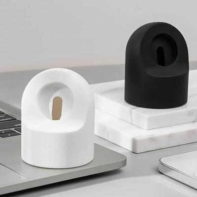 Подставка для зарядного устройства для Apple Watch Series 9 8 7 6 5 SE 3 Ultra 1 2 Зарядная док-станция Силиконовый кронштейн Держатель кабеля для зарядки Iwatch