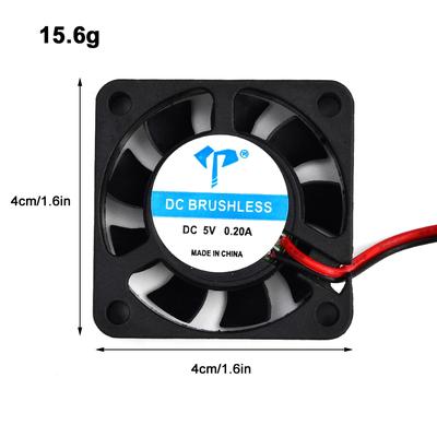 DC4010 5V DC Вентилятор, Два провода с подшипником скольжения, 4см Охлаждающий Тихий Вентилятор для Ноутбука 4010 Охлаждающий Вентилятор