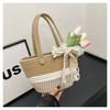 Chic Urban Minimalist Straw Tote Bag For Women Soft And Adorable Vacation Purse