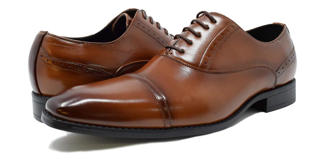 Либеральные мужские деловые туфли Кобе (Внутренний розничный продавец) Мужские туфли с крылышками и прямым носком LB208 (Размер 28.0, Черный)