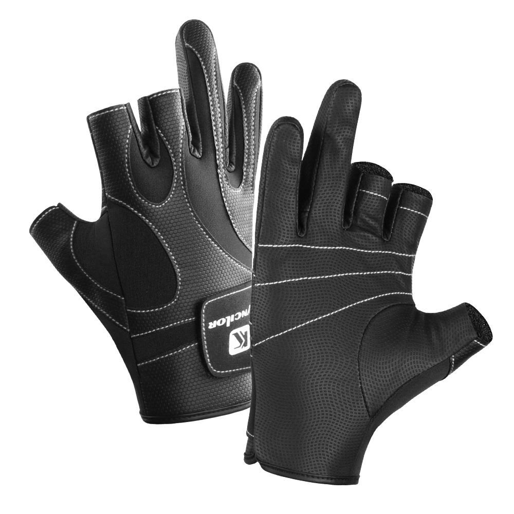 Открытые открытые перчатки для рыбалки с тремя пальцами, мужские и женские нескользящие спортивные перчатки для езды на велосипеде