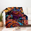 "Enchanted Butterfly Fantasy Fashion: Vibrant, Colorful Women's Clothing"Blanket Flannel Throw Blanket for Sofa, Bed, Travel, Camping, Offic
