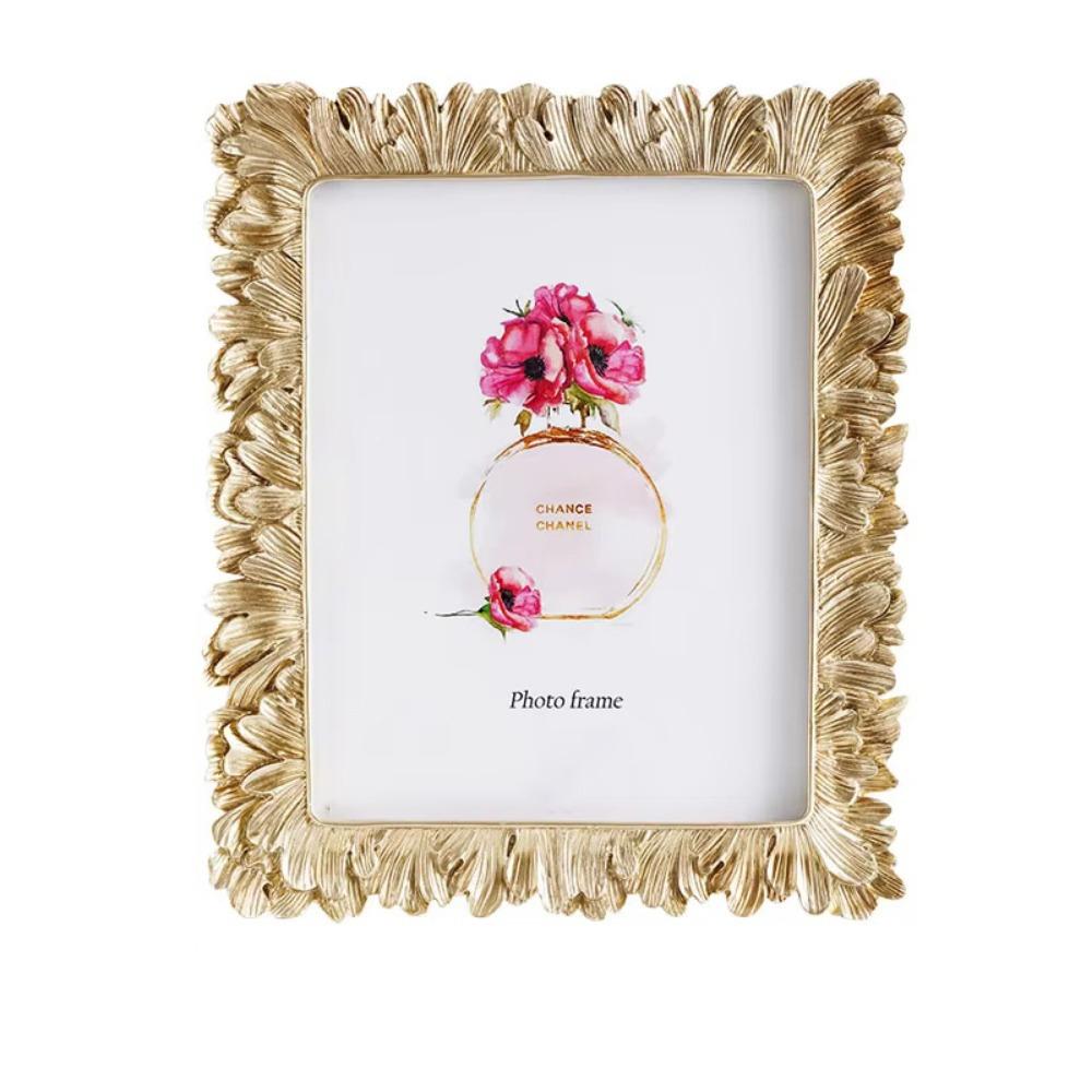 Антикварный держатель для фото, легкая фоторамка, украшения, рамки для фотографий в виде листьев, гостиная